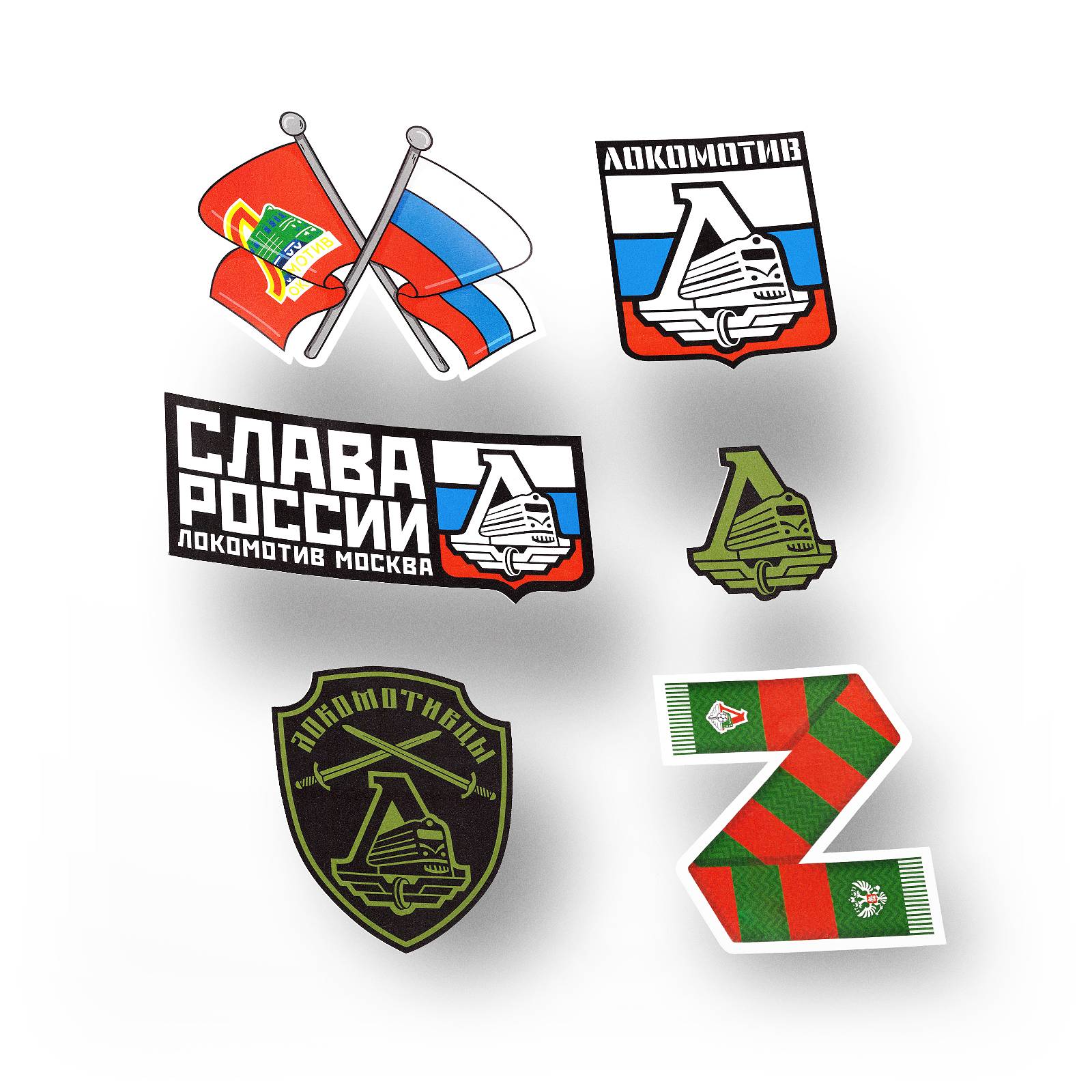 Набор плёночных стикеров (6 шт.)